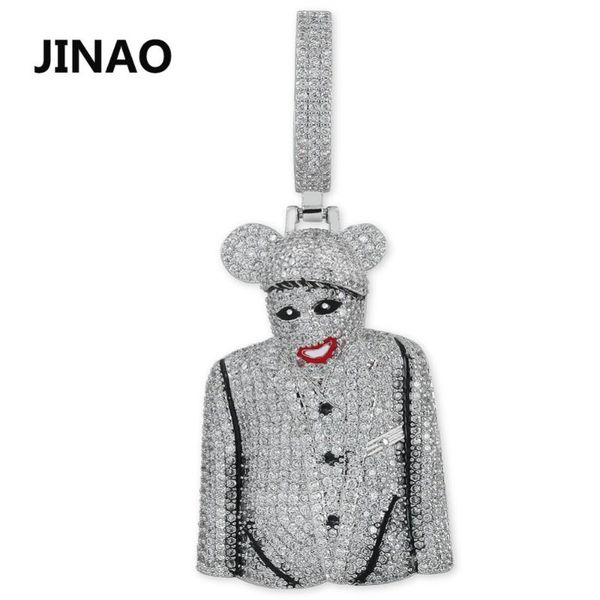 pendant necklaces jinao hip hop jewelry iced out chain clown character micky cubic zircon necklace for man gifts, Silver
pendant necklaces jinao hip hop jewelry iced out chain clown character micky cubic zircon necklace for man gifts, Silver