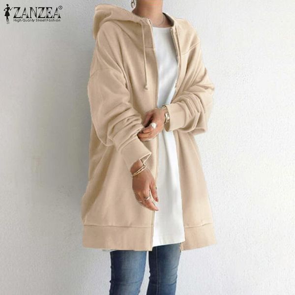 women's hoodies & sweatshirts zanzea 2021 elegant women's hooded casual long sleeve zip up outwear coats female solid jackets tuni, Black
women's hoodies & sweatshirts zanzea 2021 elegant women's hooded casual long sleeve zip up outwear coats female solid jackets tuni, Black