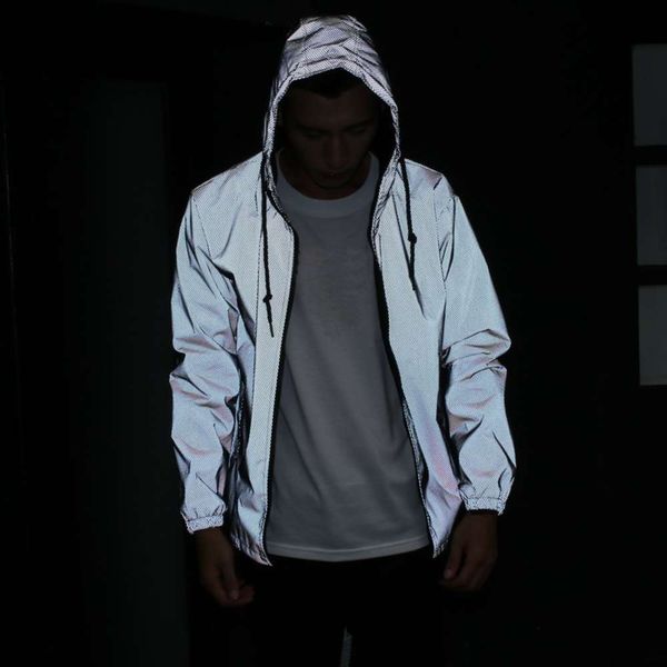 autumn 2019 luminous men's windbreaker youth student sports couple coat net reflective class clothes fashion, Black
autumn 2019 luminous men's windbreaker youth student sports couple coat net reflective class clothes fashion, Black