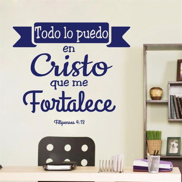 wall stickers filipenses 4:13 todo lo puedo en cristo spanish quotes mural livingroom decals decoration poster ru2493
wall stickers filipenses 4:13 todo lo puedo en cristo spanish quotes mural livingroom decals decoration poster ru2493