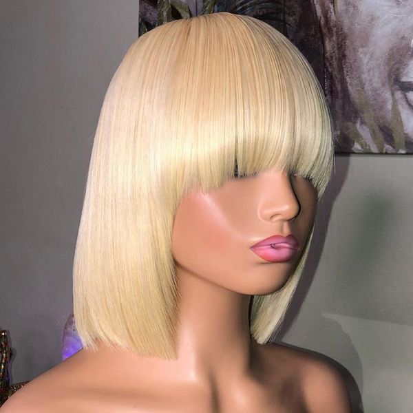 lx brand short 613 honey blonde bob wig fringe wig human hair wig european straight with bangs full machine wigs for women human hairfac, Black
lx brand short 613 honey blonde bob wig fringe wig human hair wig european straight with bangs full machine wigs for women human hairfac, Black