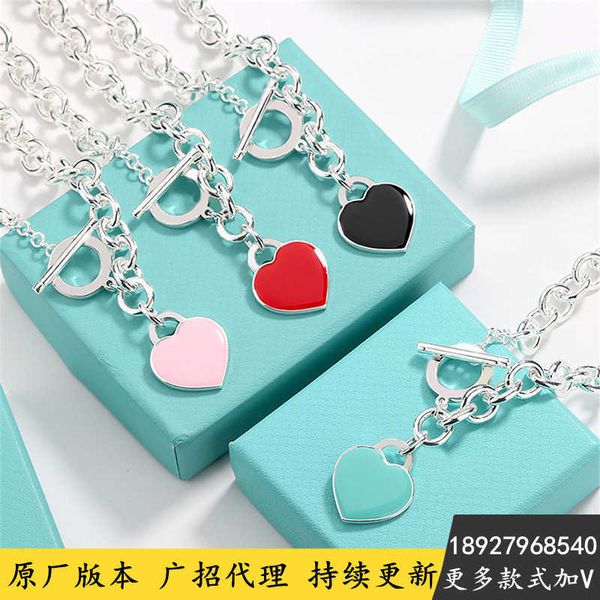 enamel heart necklace pendant sweater chain women's double electroplating thick sier bottom sweet fashion wedding headdress gift, Silver
enamel heart necklace pendant sweater chain women's double electroplating thick sier bottom sweet fashion wedding headdress gift, Silver