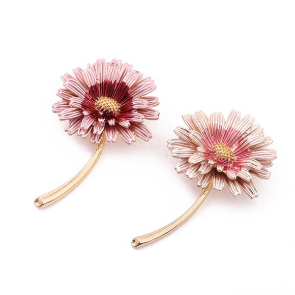 pins, brooches pink daisy trendy brooch flower pin for women and mom gift simple accessories, Gray
