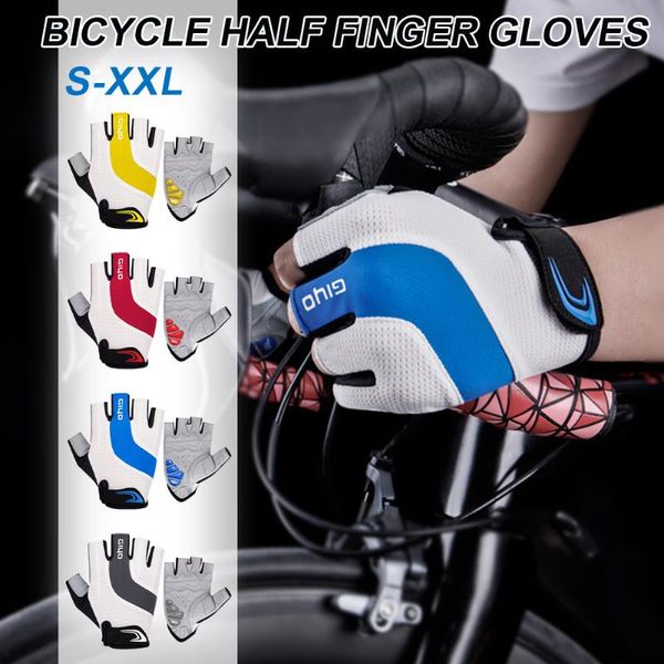 cycling gloves bicycle half finger outdoor sports for men women padded shockproof breathable mtb road bike accessories, Black
cycling gloves bicycle half finger outdoor sports for men women padded shockproof breathable mtb road bike accessories, Black