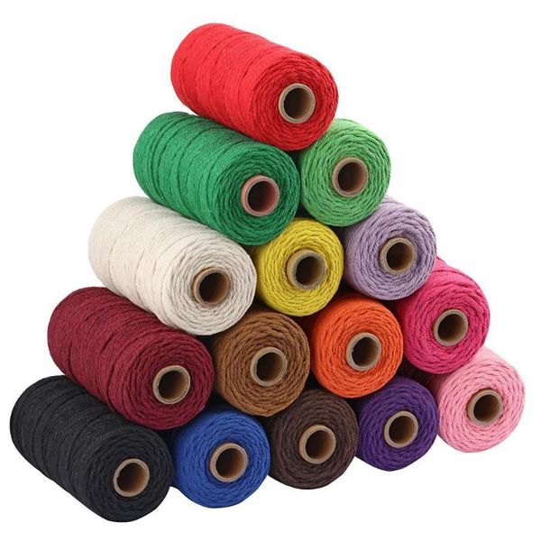 1 roll (100 yards) 3mm cotton rope twine macrame thread cord string wedding decoration gift packaging rustic country craft, Black;white
1 roll (100 yards) 3mm cotton rope twine macrame thread cord string wedding decoration gift packaging rustic country craft, Black;white