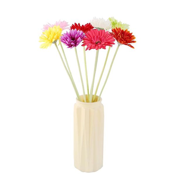 decorative flowers & wreaths 55cm gerbera silk cloth artificial flower big head white pink simulation for family wedding decoration indoor f
decorative flowers & wreaths 55cm gerbera silk cloth artificial flower big head white pink simulation for family wedding decoration indoor f