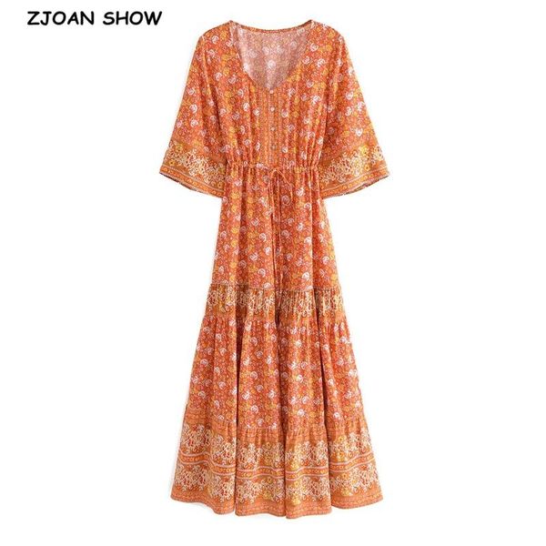 casual dresses 2021 v neck orange floral print women boho dress lacing up adjust waist single-breasted button flare sleeve maxi long, Black;gray
casual dresses 2021 v neck orange floral print women boho dress lacing up adjust waist single-breasted button flare sleeve maxi long, Black;gray