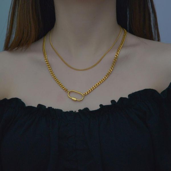 chains stainless steel oval double necklace love clay layer gold color pendants for women girls friends jewelry gift, Silver
chains stainless steel oval double necklace love clay layer gold color pendants for women girls friends jewelry gift, Silver