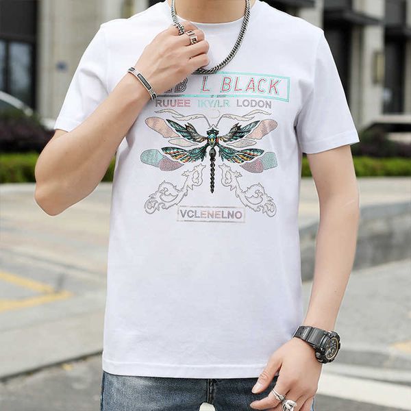 luxury t shirt men summer short sleeve o-neck tees business casual t-shirt streetwear social party clothes 210527, White;black
luxury t shirt men summer short sleeve o-neck tees business casual t-shirt streetwear social party clothes 210527, White;black