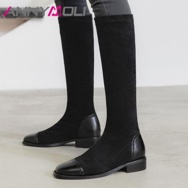 boots annymoli women shoes knee high riding winter flat zipper round toe long ladies 2021 fashion big size 46 brown, Black
boots annymoli women shoes knee high riding winter flat zipper round toe long ladies 2021 fashion big size 46 brown, Black