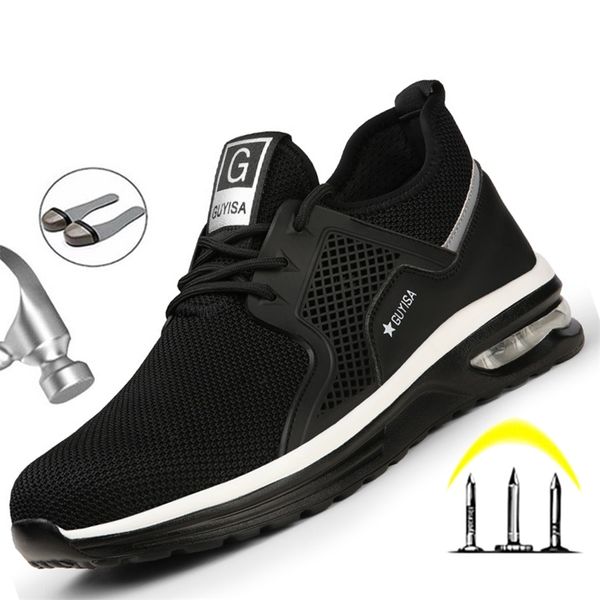 indestructible man safety shoes light non-slip work sneakers breathable shoes men steel toe puncture proof air mesh safety boots 210923, Black
indestructible man safety shoes light non-slip work sneakers breathable shoes men steel toe puncture proof air mesh safety boots 210923, Black