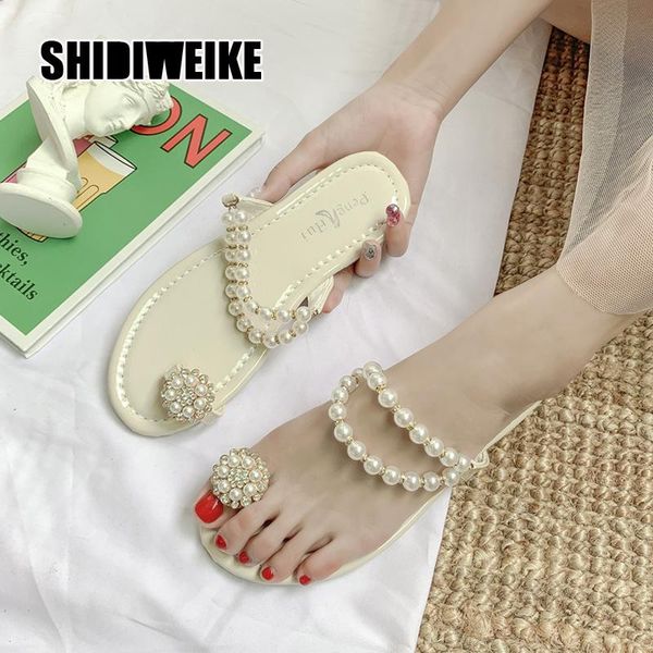 slippers 2021 summer women`s fashion sandals casual beach pearl shining shoes t-strap thong flip flops boho flat vc056, Black
slippers 2021 summer women`s fashion sandals casual beach pearl shining shoes t-strap thong flip flops boho flat vc056, Black