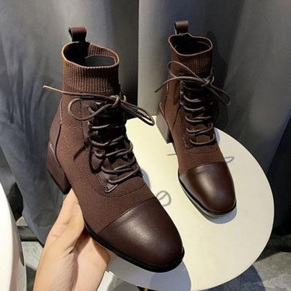 boots 2021 autumn winter women's middle heel square knit ankle boot web celebrity shoes, Black
boots 2021 autumn winter women's middle heel square knit ankle boot web celebrity shoes, Black