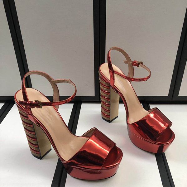 designer luxury women chunky stiletto high heel peep toe sandals patchwork ladies waterproof platform patent leather, Black 
designer luxury women chunky stiletto high heel peep toe sandals patchwork ladies waterproof platform patent leather, Black