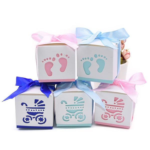 gift wrap 10pcs 6*6*6cm baby shower candy box carriage boxes boy girl foot footprints with ribbon birthday party packaging
gift wrap 10pcs 6*6*6cm baby shower candy box carriage boxes boy girl foot footprints with ribbon birthday party packaging