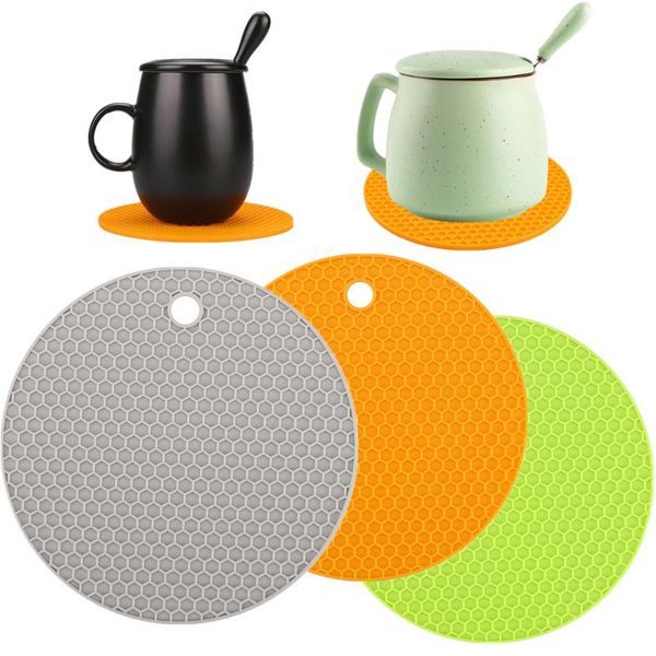 3/2/1pcs silicone table mats placemats round coasters creative mug heat-resistant honeycomb nonslip pads for kitchen dining room
3/2/1pcs silicone table mats placemats round coasters creative mug heat-resistant honeycomb nonslip pads for kitchen dining room