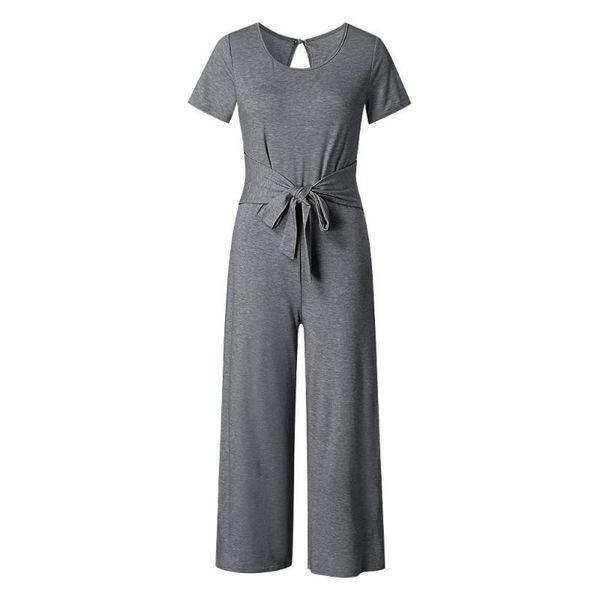 women's jumpsuits & rompers summer casual solid color slim short-sleeved trousers lace one-piece home jumpsuit, Black;white
women's jumpsuits & rompers summer casual solid color slim short-sleeved trousers lace one-piece home jumpsuit, Black;white