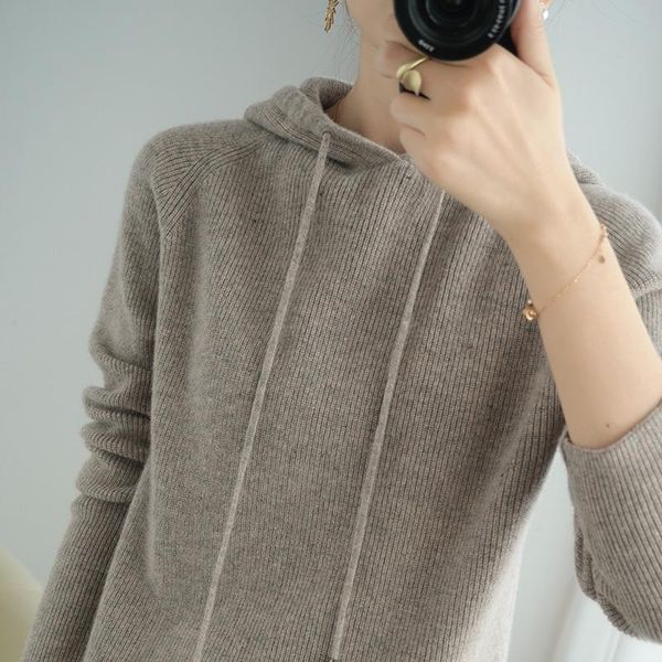 winter women sweaters female pullover long sleeve hooded 100%wool knitted jumper casual clothing pull femme knit pull femme, White;black
winter women sweaters female pullover long sleeve hooded 100%wool knitted jumper casual clothing pull femme knit pull femme, White;black