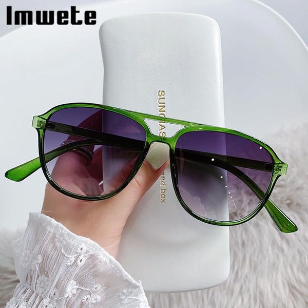 sunglasses imwete black green for women men vintage brand pilot lady outdoors shades gradient eyewear big frame, White;black
sunglasses imwete black green for women men vintage brand pilot lady outdoors shades gradient eyewear big frame, White;black