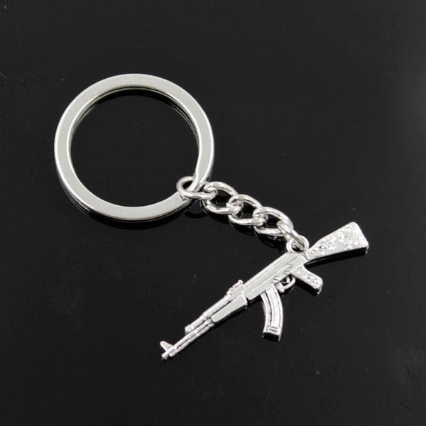 new fashion men 30mm keychain diy metal holder chain machine gun assault rifle ak-47 44x15mm antique silver color pendant
new fashion men 30mm keychain diy metal holder chain machine gun assault rifle ak-47 44x15mm antique silver color pendant