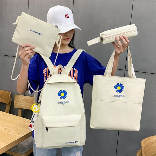 school bags 2021 4pcs/set flower print canvas bag for teenagers girls student book women travel backpacks female rucksack
school bags 2021 4pcs/set flower print canvas bag for teenagers girls student book women travel backpacks female rucksack
