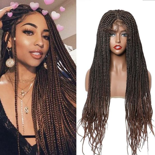 synthetic wigs braided handmade straight hair long ombre braiding lace front for women black mix light auburn
synthetic wigs braided handmade straight hair long ombre braiding lace front for women black mix light auburn
