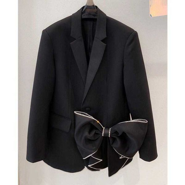 women's suits & blazers black blazer female designer suit with strass sharp bowknot jacket short goth party 8fq6, White;black
women's suits & blazers black blazer female designer suit with strass sharp bowknot jacket short goth party 8fq6, White;black