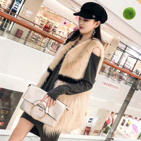 Women's Fur & Faux 2021 Autumn Winter Women V-neck Vest Lady Sleeveless Luxury Fashion Female Patchwork Teddy Bear Waistcoat T144, Black
Women's Fur & Faux 2021 Autumn Winter Women V-neck Vest Lady Sleeveless Luxury Fashion Female Patchwork Teddy Bear Waistcoat T144, Black