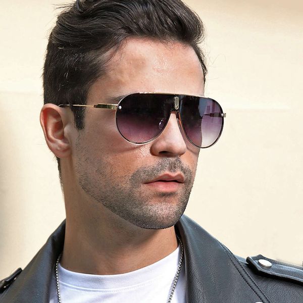 2021 new pilot sunglasses men's 1035 fashion one-piece sunglasses men's trendy glasses sunglasses, White;black 
2021 new pilot sunglasses men's 1035 fashion one-piece sunglasses men's trendy glasses sunglasses, White;black