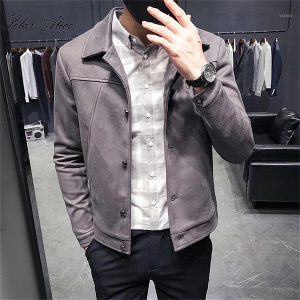 men's autumn and winter suede jacket wide casual solid color lapel jackets, Black;brown
men's autumn and winter suede jacket wide casual solid color lapel jackets, Black;brown