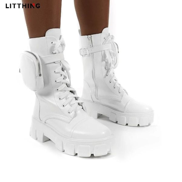 boots women pocket boot lace up ladies ankle female buckle strap black chunky sole pouch platform shoes
boots women pocket boot lace up ladies ankle female buckle strap black chunky sole pouch platform shoes