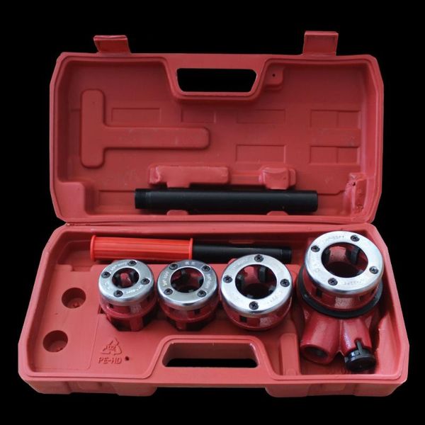 hand tools manual pipe threader threading machine kit with 3 dies tap set portable and die
hand tools manual pipe threader threading machine kit with 3 dies tap set portable and die