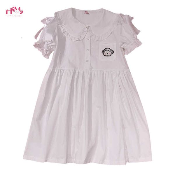 party dresses japanese lolita cute dress teen girls mori summer kawaii bow casual short puff sleeve women princess yellow shirt ga, White;black
party dresses japanese lolita cute dress teen girls mori summer kawaii bow casual short puff sleeve women princess yellow shirt ga, White;black
