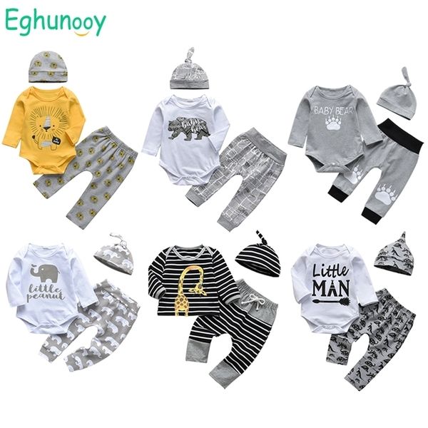 newborn infant baby boy clothes cotton long sleeve cartoon print romper casual pant hat 3pcs outfits set 210309, White
newborn infant baby boy clothes cotton long sleeve cartoon print romper casual pant hat 3pcs outfits set 210309, White
