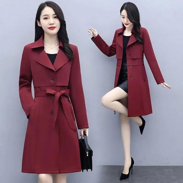 women's trench coats 2021 spring autumn oversized coat women mid-length solid lady breasted lapel long sleeve, Tan;black
women's trench coats 2021 spring autumn oversized coat women mid-length solid lady breasted lapel long sleeve, Tan;black