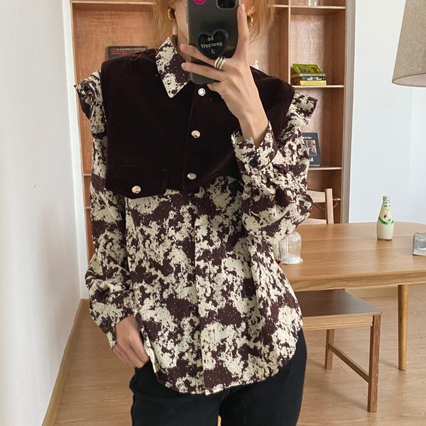 new vintage printed loose fashion lapel retro 2021 work wear blouse brief office lady chic elegance women gentle shirts kj28, Black
new vintage printed loose fashion lapel retro 2021 work wear blouse brief office lady chic elegance women gentle shirts kj28, Black