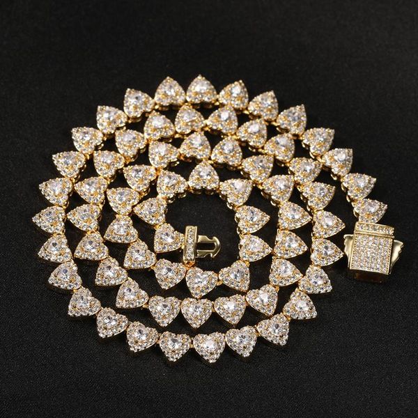 chains fashion hip hop jewelry 7mm heart cz necklaces for women 2 layes hearts chain micro paved iced out cubic zirconia, Silver
chains fashion hip hop jewelry 7mm heart cz necklaces for women 2 layes hearts chain micro paved iced out cubic zirconia, Silver