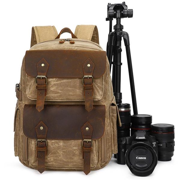 backpack vintage canon digital water resistant canvas leather po camera hiking mens bag for dslr pography
backpack vintage canon digital water resistant canvas leather po camera hiking mens bag for dslr pography
