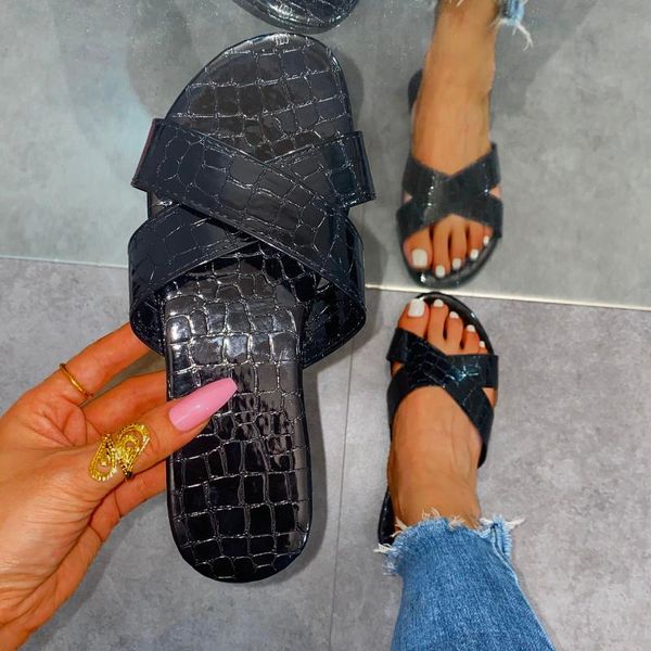 slippers summer women ladies fashion casual slip-on open toe flat breathable comfort sandals beach shoes large size d9#, Black
slippers summer women ladies fashion casual slip-on open toe flat breathable comfort sandals beach shoes large size d9#, Black