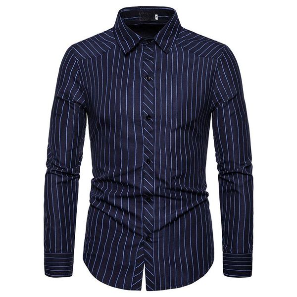 men's casual shirts men fashion stripe collared long sleeve printing button, White;black
men's casual shirts men fashion stripe collared long sleeve printing button, White;black