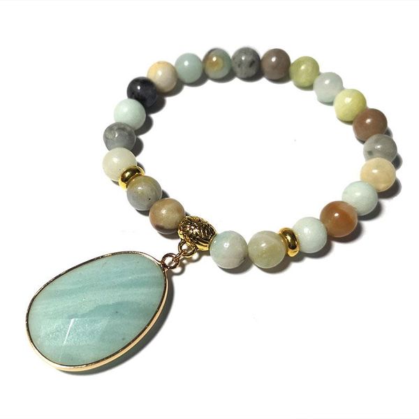 beaded, strands wholesale faceted pendant charm bracelet round natural mix amazonite stone beads jewelry bracelets for women luxury gift 6 8, Black
beaded, strands wholesale faceted pendant charm bracelet round natural mix amazonite stone beads jewelry bracelets for women luxury gift 6 8, Black