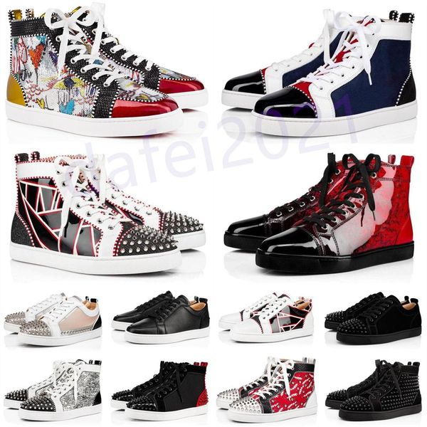 mens casual shoes women outdoor red bottoms shoe studded spikes loafers sneakers suede leather flats ttrainers jogging des chaussures a44, Black
mens casual shoes women outdoor red bottoms shoe studded spikes loafers sneakers suede leather flats ttrainers jogging des chaussures a44, Black