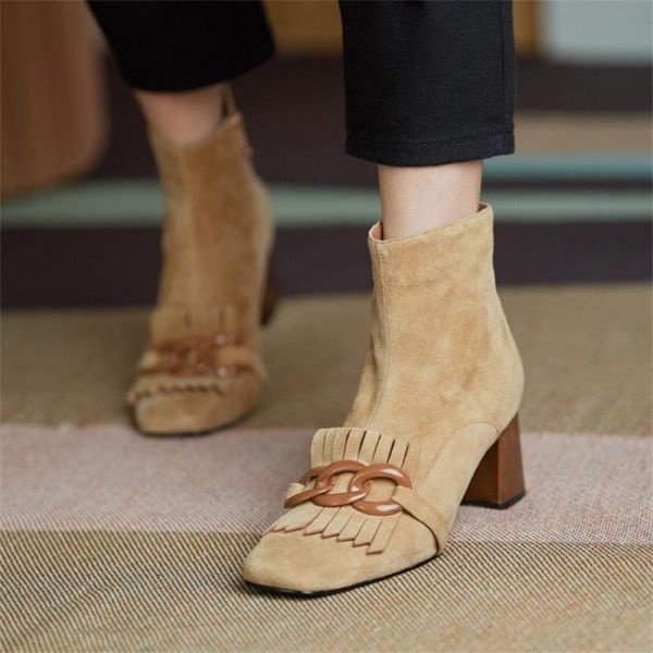 boots sheepskin autumn and winter french 2021 round head thick heel flat high heels plush women's shoes size, Black
boots sheepskin autumn and winter french 2021 round head thick heel flat high heels plush women's shoes size, Black