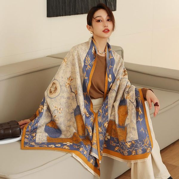 scarves floral cashmere pashmina scarf women shawl and wrap thick warm winter bufanda female echarpe stoles blanket, Blue;gray
scarves floral cashmere pashmina scarf women shawl and wrap thick warm winter bufanda female echarpe stoles blanket, Blue;gray