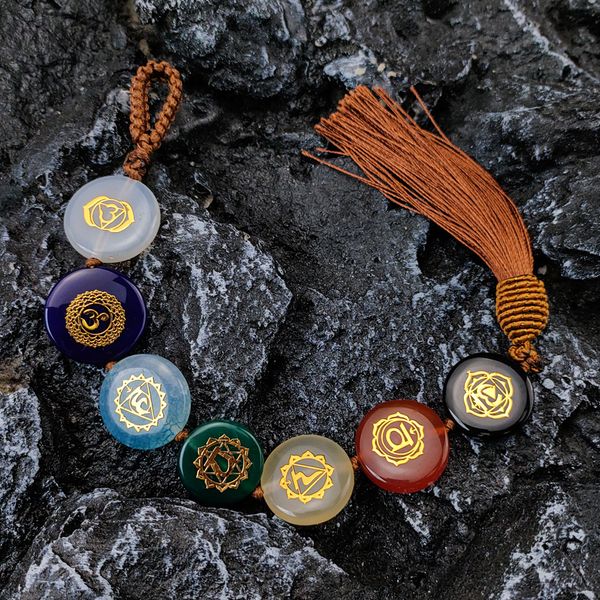 braided chakra reiki crystals healing stone pendant seven chakras symbols energy balancing polished hand piece natural stones beads car bag, Silver
braided chakra reiki crystals healing stone pendant seven chakras symbols energy balancing polished hand piece natural stones beads car bag, Silver
