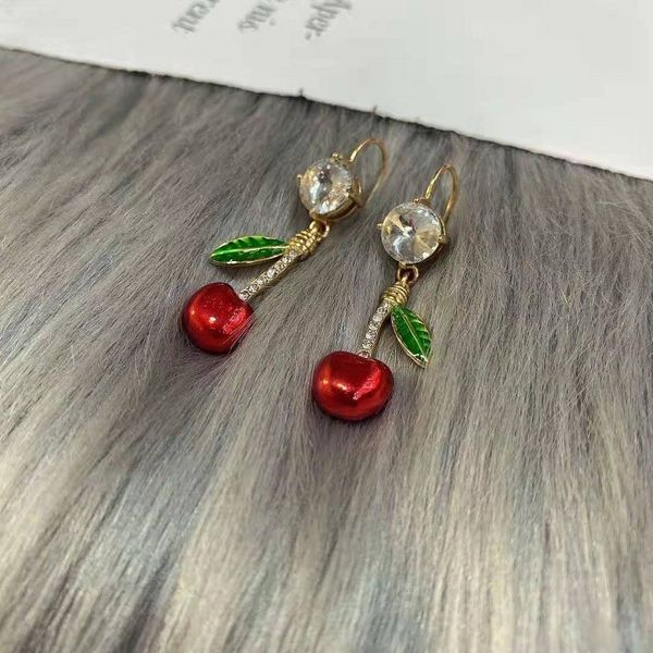 design jewelry mm long diamond green leaf earrings fashion temperament earrings female cherry strawberry necklace, Silver
design jewelry mm long diamond green leaf earrings fashion temperament earrings female cherry strawberry necklace, Silver