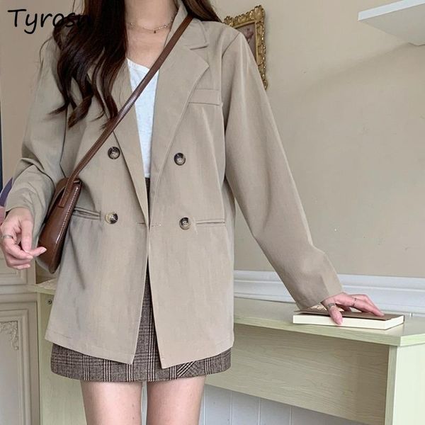 women's suits & blazers women korean style black double breasted all-match casual mujer lovely hip solid design temperament outwear pre, White;black
women's suits & blazers women korean style black double breasted all-match casual mujer lovely hip solid design temperament outwear pre, White;black