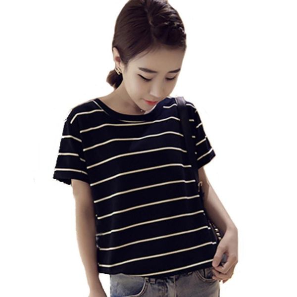 women's t-shirt women clothes striped short sleeve tshirt printed shirt t female casual woman tee 2021, White
women's t-shirt women clothes striped short sleeve tshirt printed shirt t female casual woman tee 2021, White