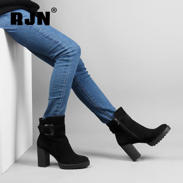 boots rjn kid suede women ankle buckle decoration classic black round toe zipper ladies spring boot platform high heel shoes r17
boots rjn kid suede women ankle buckle decoration classic black round toe zipper ladies spring boot platform high heel shoes r17