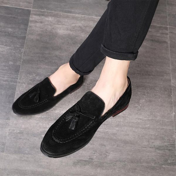 dress shoes 2021 men tassel suede round toe loafers formal wedding for man comfortable casual flat fashion, Black
dress shoes 2021 men tassel suede round toe loafers formal wedding for man comfortable casual flat fashion, Black